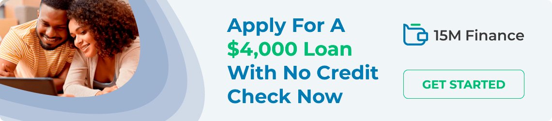 Get $4000 loan with no credit check