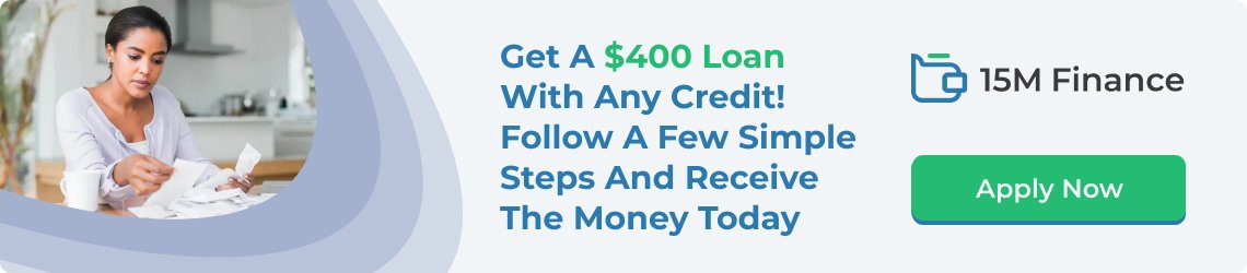 Apply for a 400 dollar loan even with bad credit