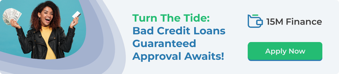 Get guaranteed approval loans even with bad credit