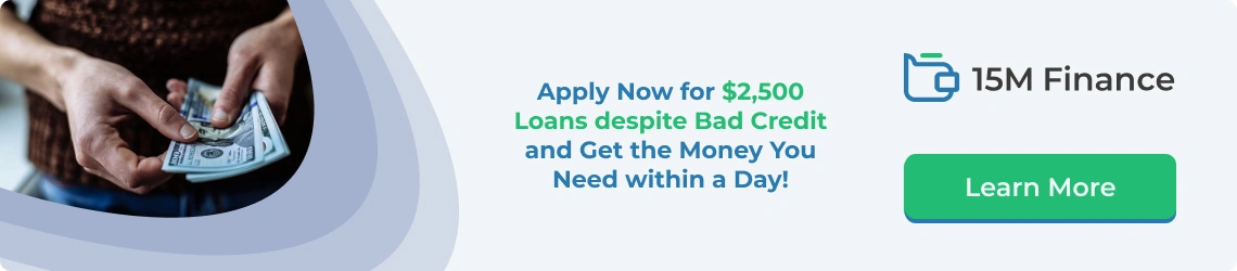 get a 2,500 dollar loan with bad credit