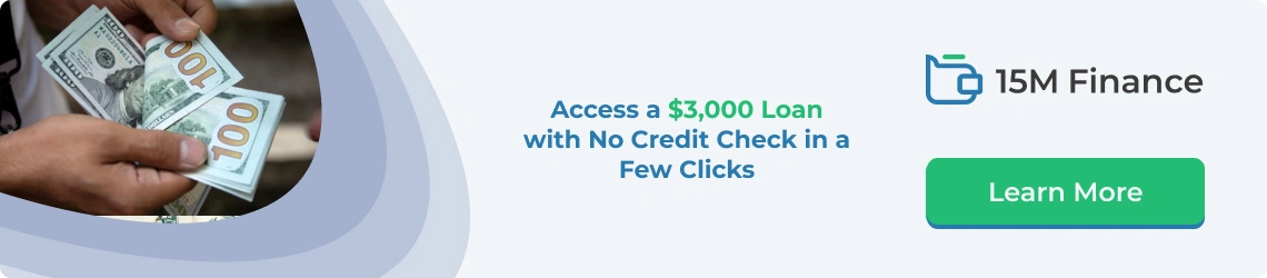 apply for a $3,000 loan with no credit check